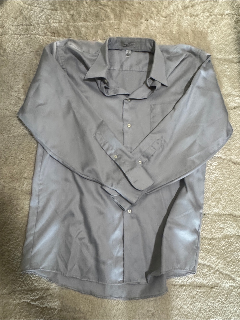 Men's Long-Sleeve Dress Shirt - Gray
